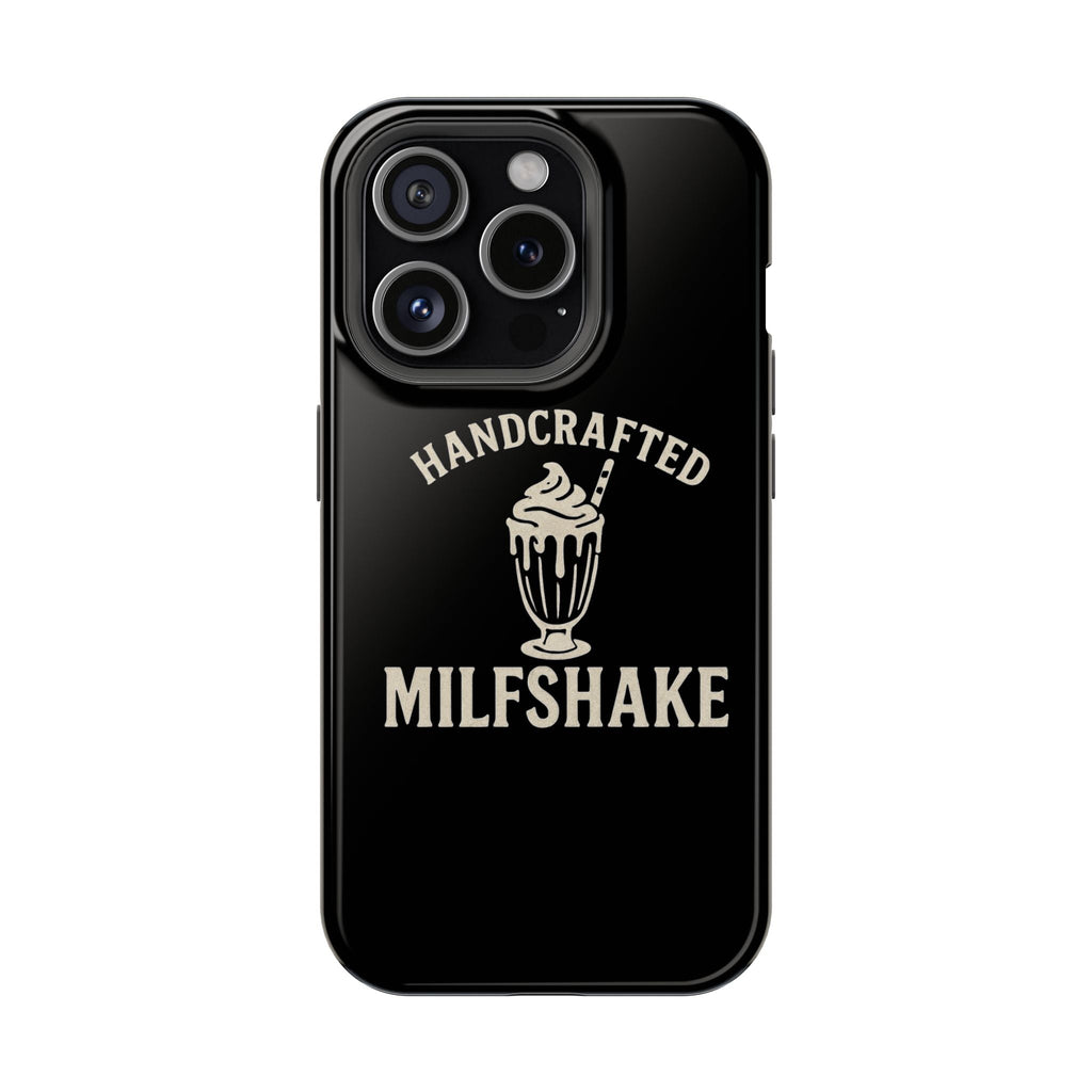 Handcrafted "Milfshakes" Magnetic Impact - Resistant Phone Case — Funny Mom Conversation Starter - Wabi Sabi