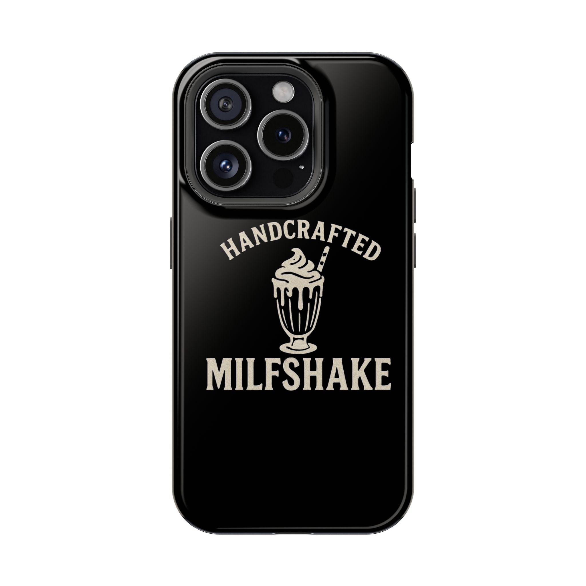 Handcrafted "Milfshakes" Magnetic Impact - Resistant Phone Case — Funny Mom Conversation Starter - Wabi Sabi