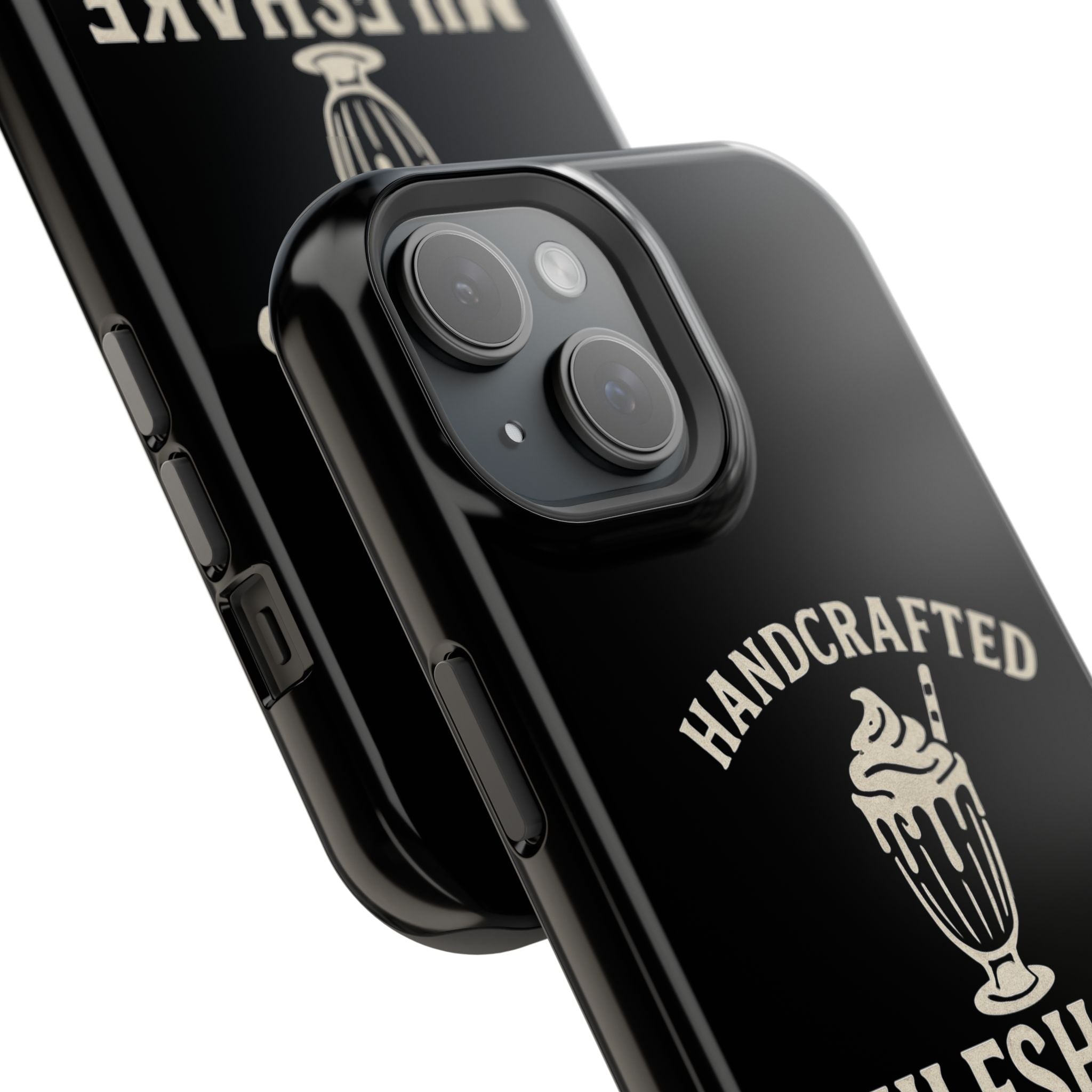 Handcrafted "Milfshakes" Magnetic Impact - Resistant Phone Case — Funny Mom Conversation Starter - Wabi Sabi