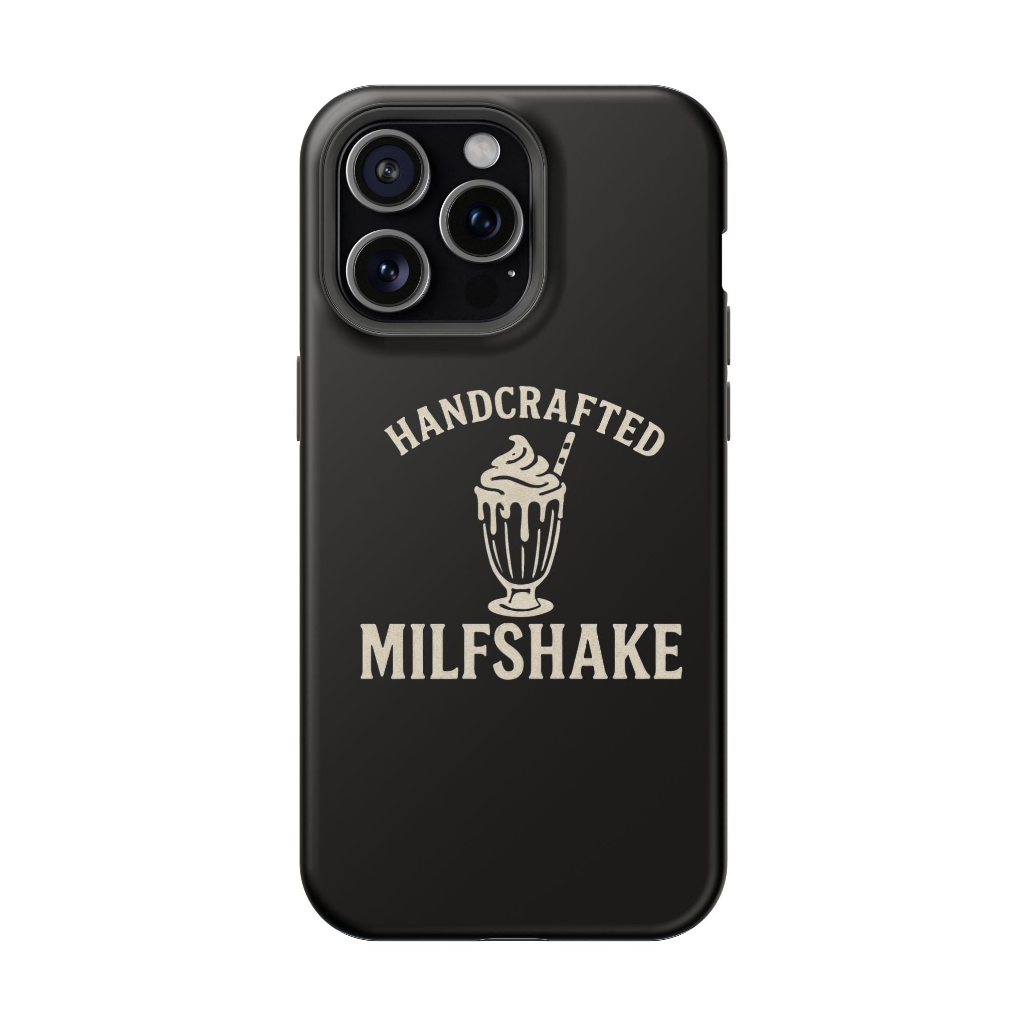 Handcrafted "Milfshakes" Magnetic Impact - Resistant Phone Case — Funny Mom Conversation Starter - Wabi Sabi