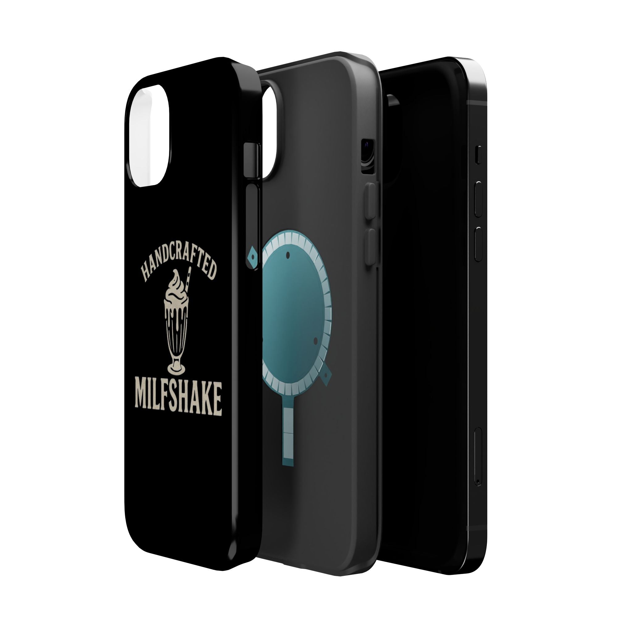 Handcrafted "Milfshakes" Magnetic Impact - Resistant Phone Case — Funny Mom Conversation Starter - Wabi Sabi
