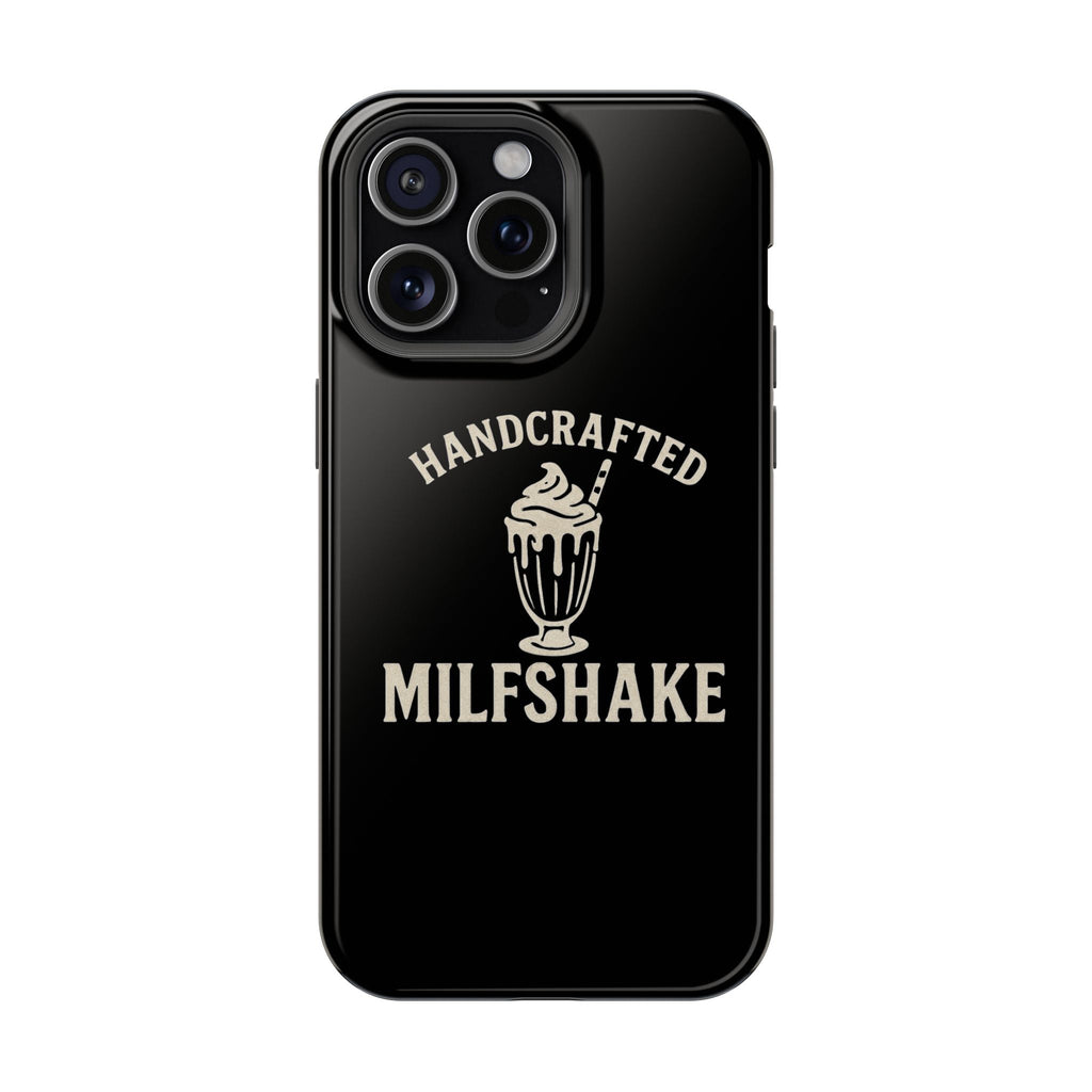 Handcrafted "Milfshakes" Magnetic Impact - Resistant Phone Case — Funny Mom Conversation Starter - Wabi Sabi