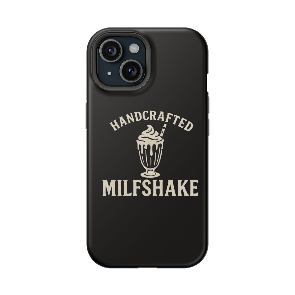 Handcrafted "Milfshakes" Magnetic Impact - Resistant Phone Case — Funny Mom Conversation Starter - Wabi Sabi