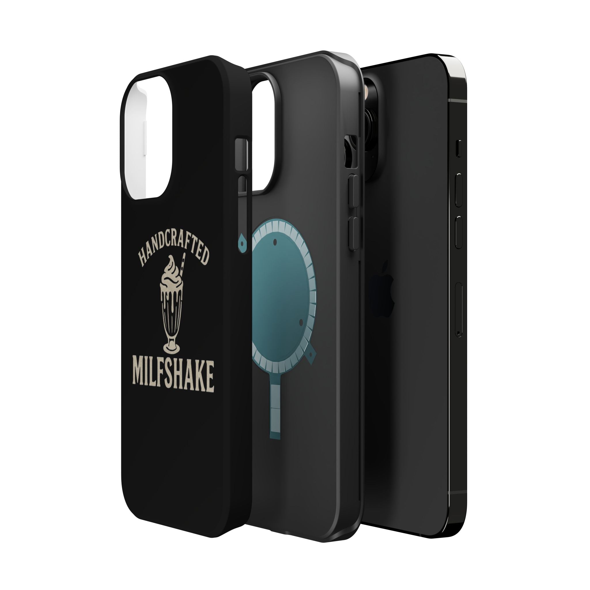Handcrafted "Milfshakes" Magnetic Impact - Resistant Phone Case — Funny Mom Conversation Starter - Wabi Sabi