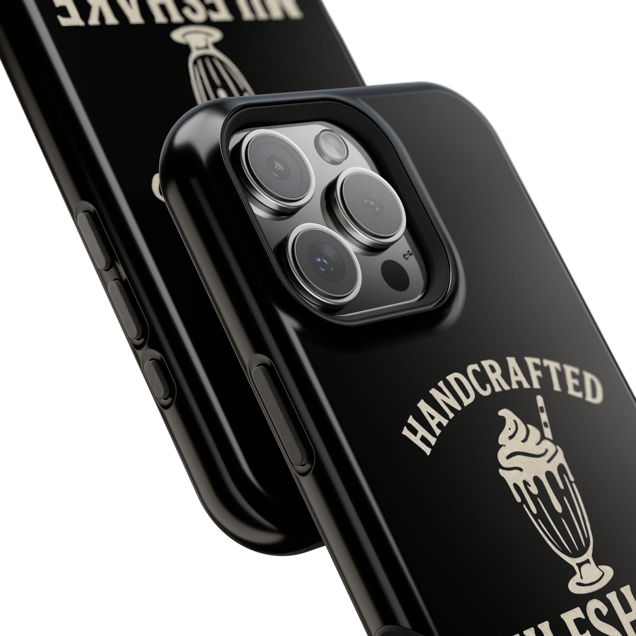 Handcrafted "Milfshakes" Magnetic Impact - Resistant Phone Case — Funny Mom Conversation Starter - Wabi Sabi