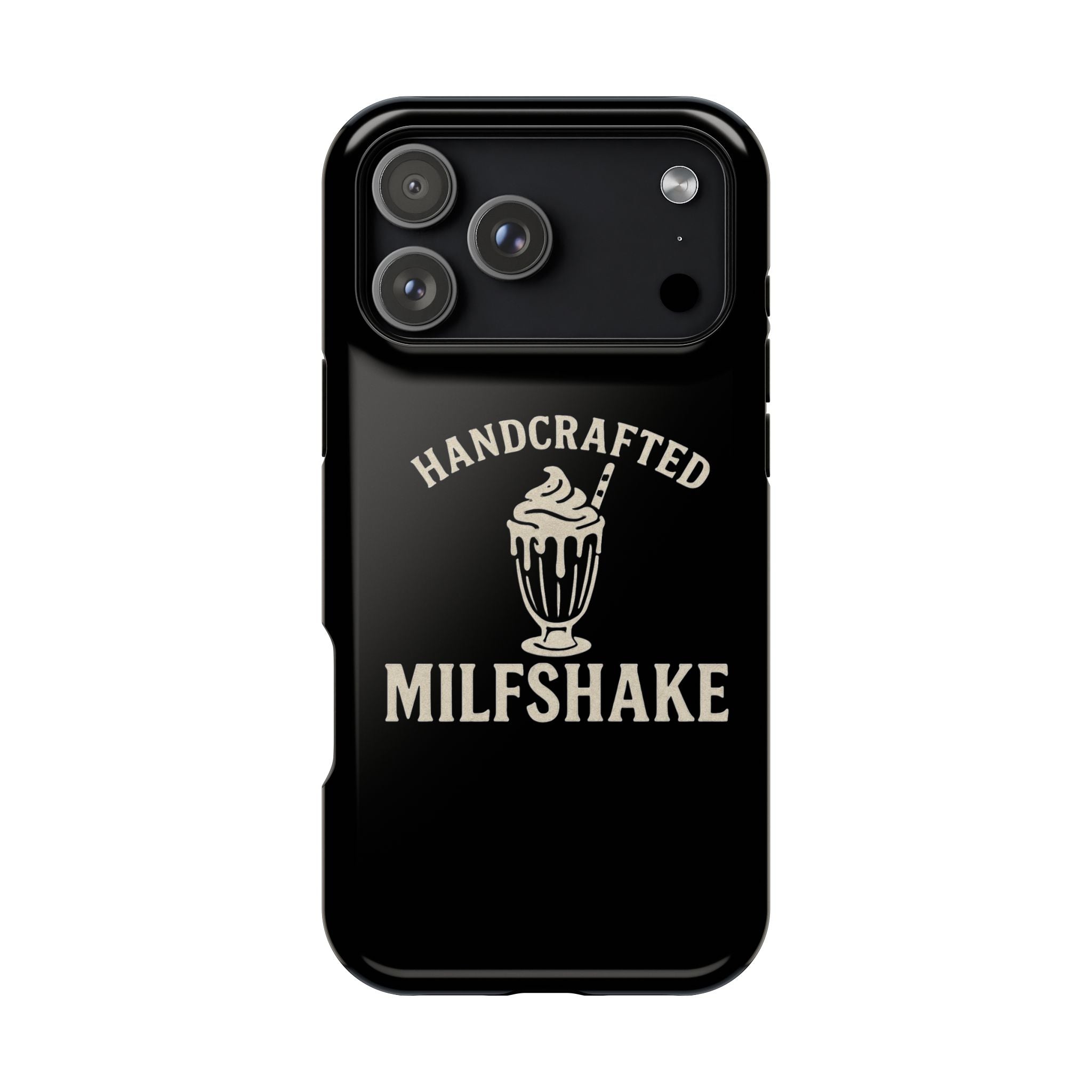 Handcrafted "Milfshakes" Magnetic Impact - Resistant Phone Case — Funny Mom Conversation Starter - Wabi Sabi