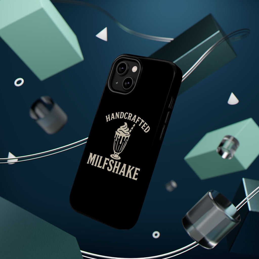 Handcrafted "Milfshakes" Magnetic Impact - Resistant Phone Case — Funny Mom Conversation Starter - Wabi Sabi