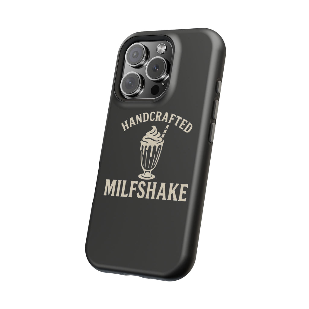 Handcrafted "Milfshakes" Magnetic Impact - Resistant Phone Case — Funny Mom Conversation Starter - Wabi Sabi