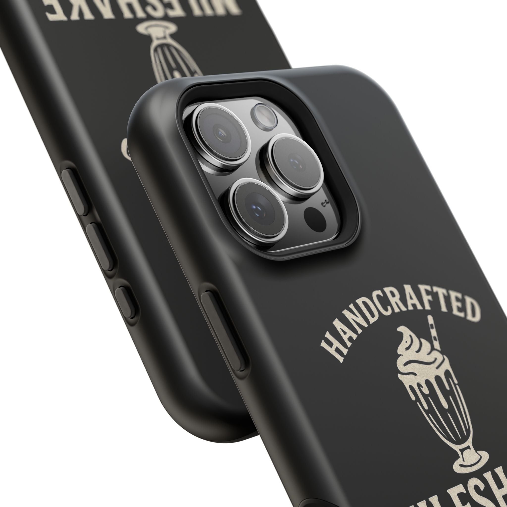 Handcrafted "Milfshakes" Magnetic Impact - Resistant Phone Case — Funny Mom Conversation Starter - Wabi Sabi