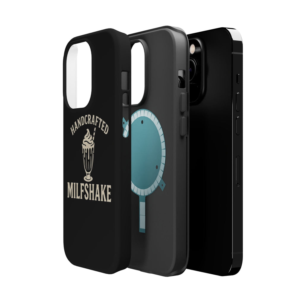 Handcrafted "Milfshakes" Magnetic Impact - Resistant Phone Case — Funny Mom Conversation Starter - Wabi Sabi