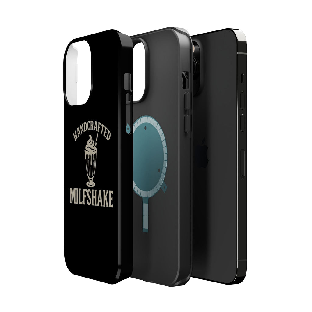 Handcrafted "Milfshakes" Magnetic Impact - Resistant Phone Case — Funny Mom Conversation Starter - Wabi Sabi