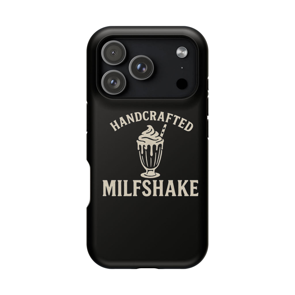 Handcrafted "Milfshakes" Magnetic Impact - Resistant Phone Case — Funny Mom Conversation Starter - Wabi Sabi