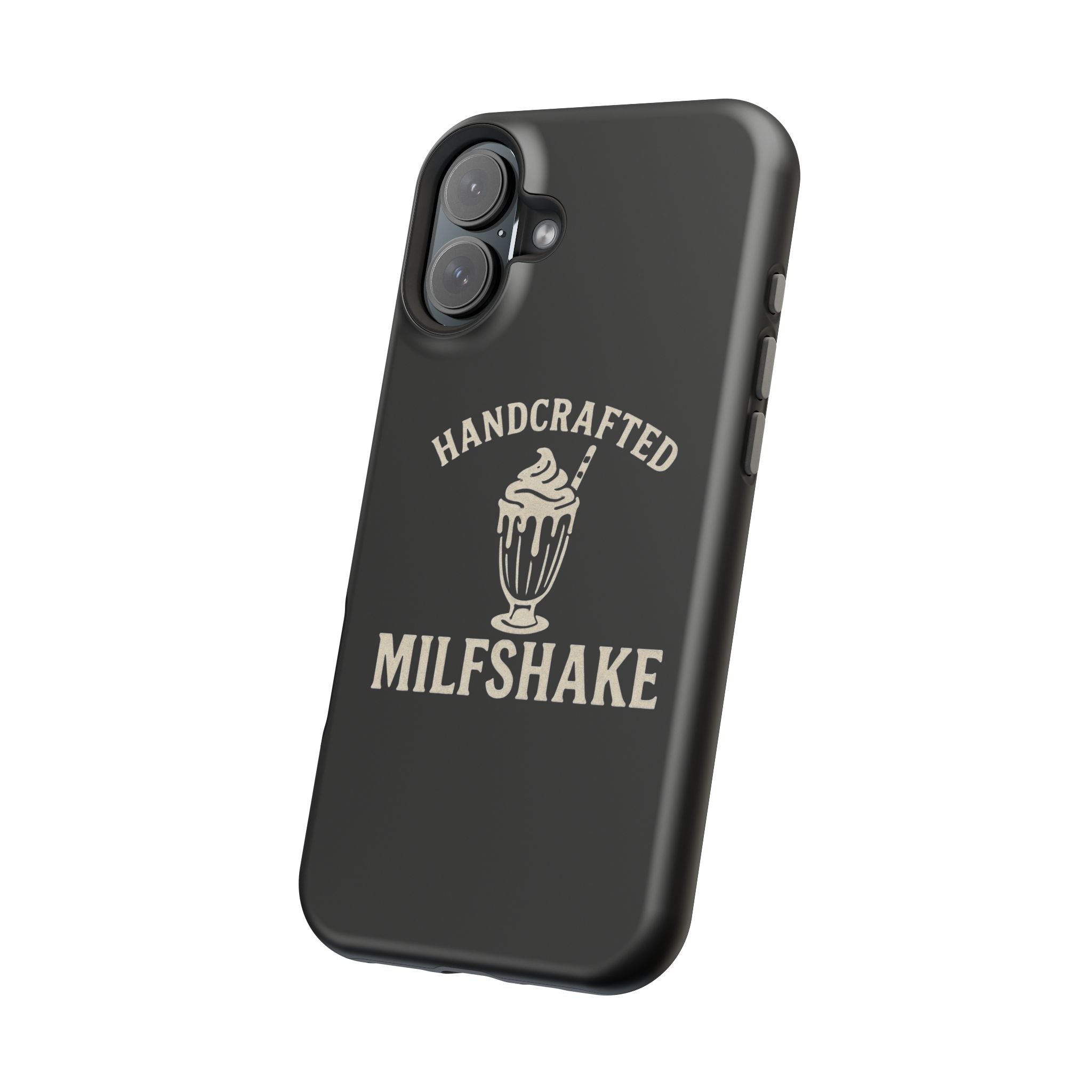 Handcrafted "Milfshakes" Magnetic Impact - Resistant Phone Case — Funny Mom Conversation Starter - Wabi Sabi