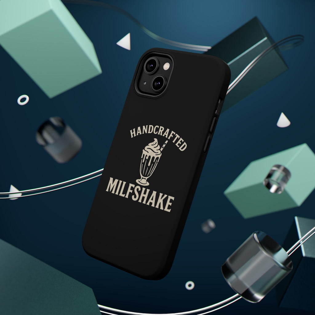 Handcrafted "Milfshakes" Magnetic Impact - Resistant Phone Case — Funny Mom Conversation Starter - Wabi Sabi