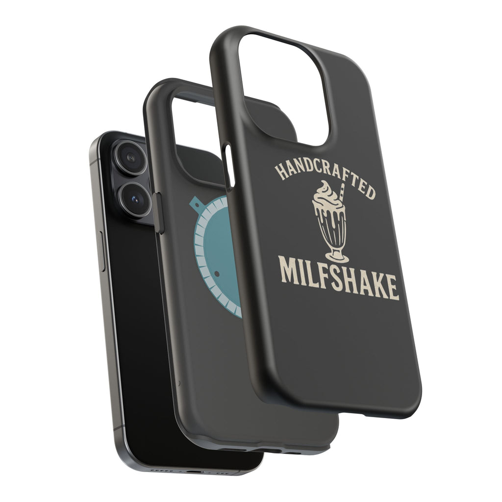 Handcrafted "Milfshakes" Magnetic Impact - Resistant Phone Case — Funny Mom Conversation Starter - Wabi Sabi