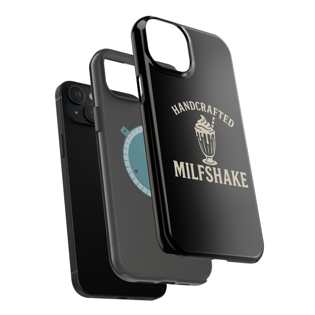 Handcrafted "Milfshakes" Magnetic Impact - Resistant Phone Case — Funny Mom Conversation Starter - Wabi Sabi