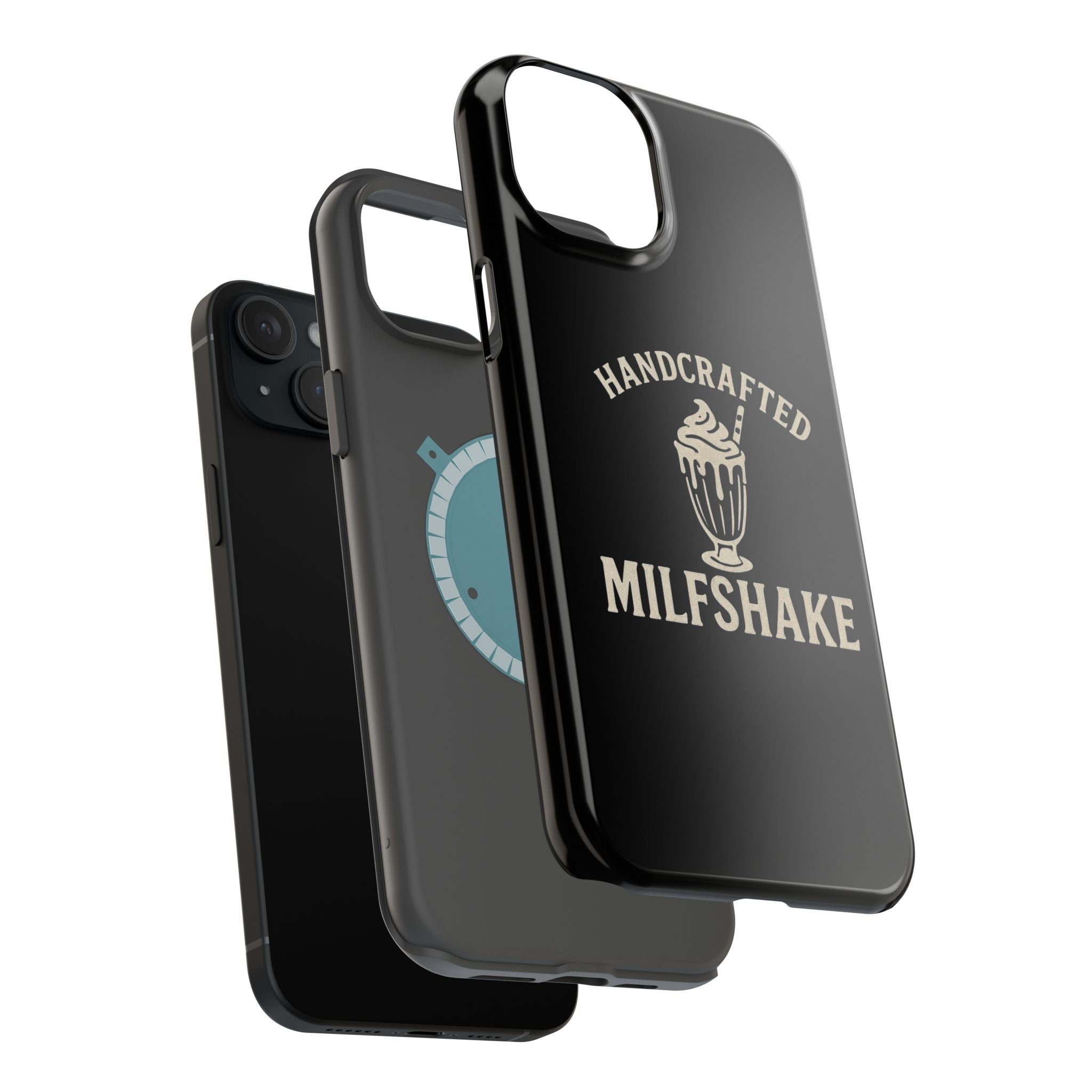 Handcrafted "Milfshakes" Magnetic Impact - Resistant Phone Case — Funny Mom Conversation Starter - Wabi Sabi