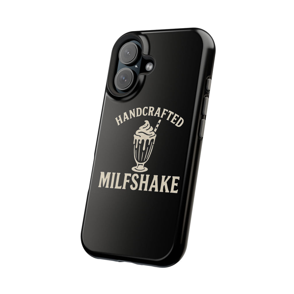 Handcrafted "Milfshakes" Magnetic Impact - Resistant Phone Case — Funny Mom Conversation Starter - Wabi Sabi