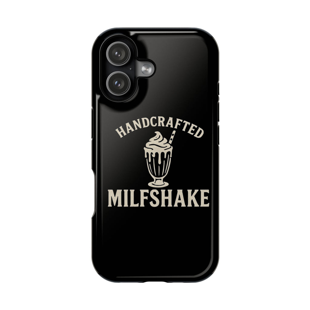 Handcrafted "Milfshakes" Magnetic Impact - Resistant Phone Case — Funny Mom Conversation Starter - Wabi Sabi