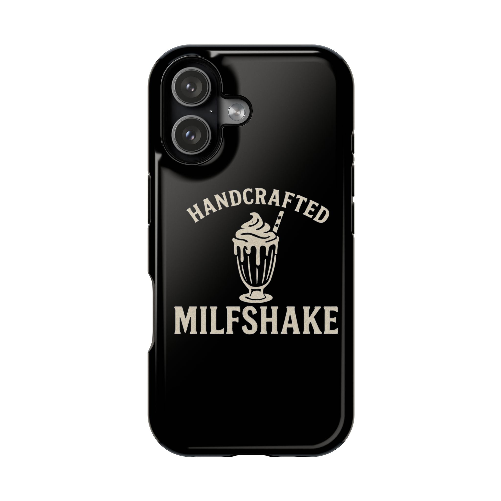 Handcrafted "Milfshakes" Magnetic Impact - Resistant Phone Case — Funny Mom Conversation Starter - Wabi Sabi
