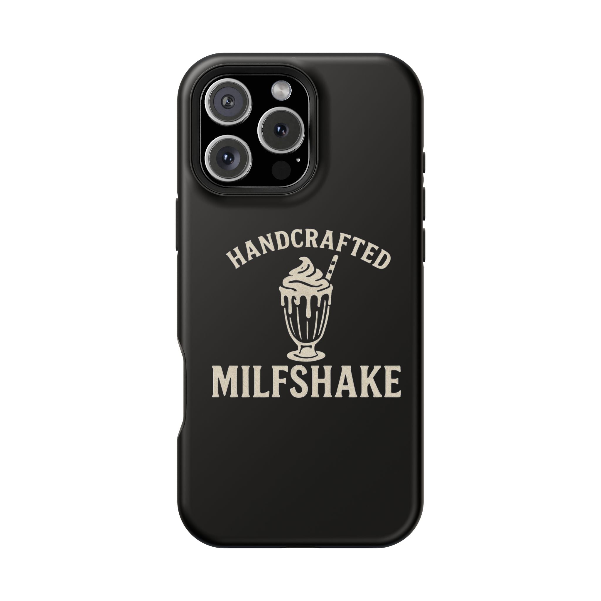 Handcrafted "Milfshakes" Magnetic Impact - Resistant Phone Case — Funny Mom Conversation Starter - Wabi Sabi