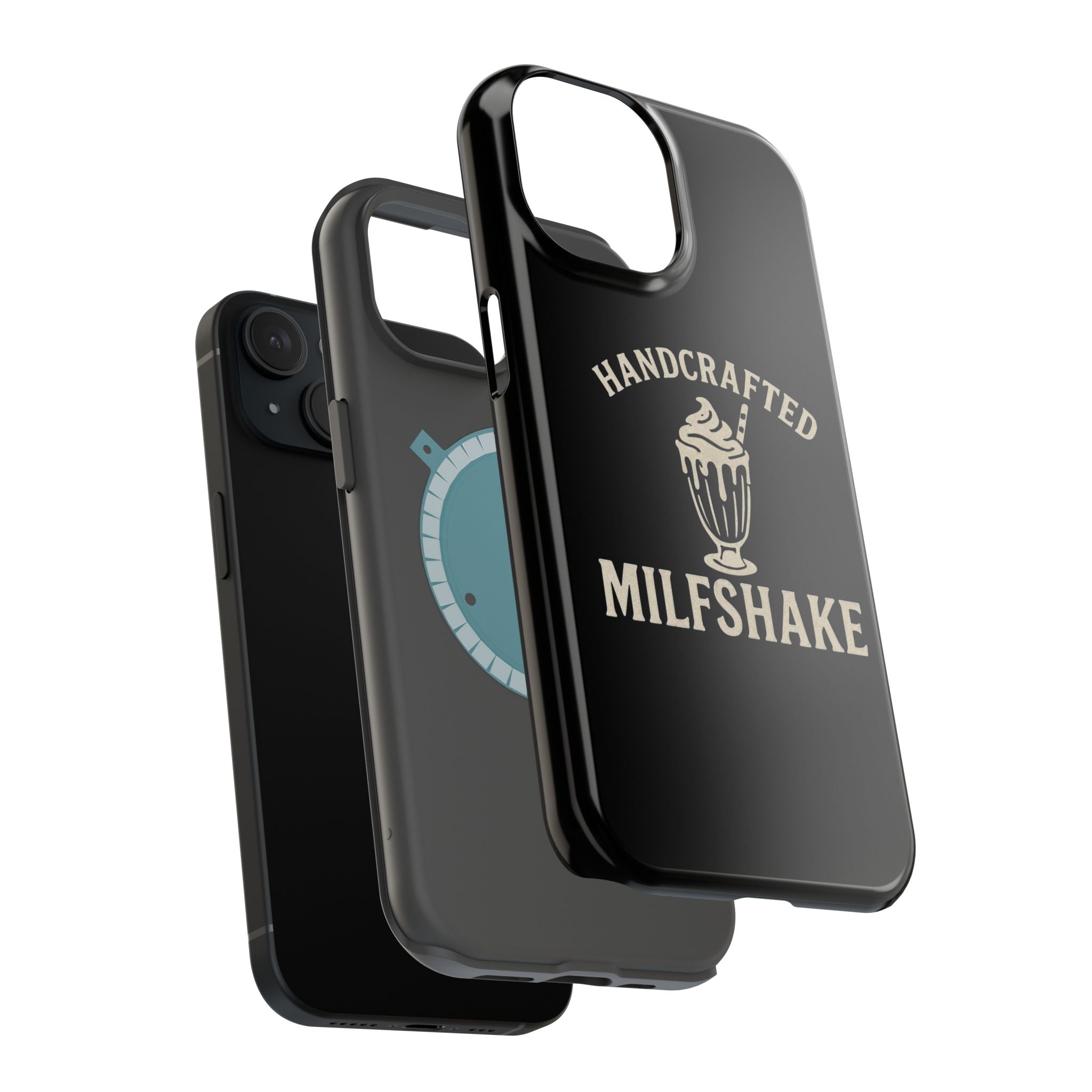Handcrafted "Milfshakes" Magnetic Impact - Resistant Phone Case — Funny Mom Conversation Starter - Wabi Sabi