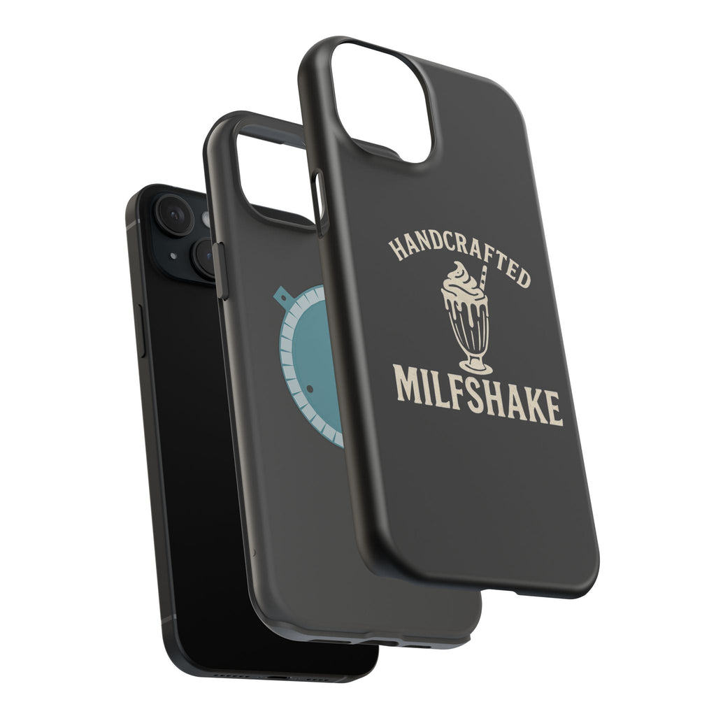 Handcrafted "Milfshakes" Magnetic Impact - Resistant Phone Case — Funny Mom Conversation Starter - Wabi Sabi