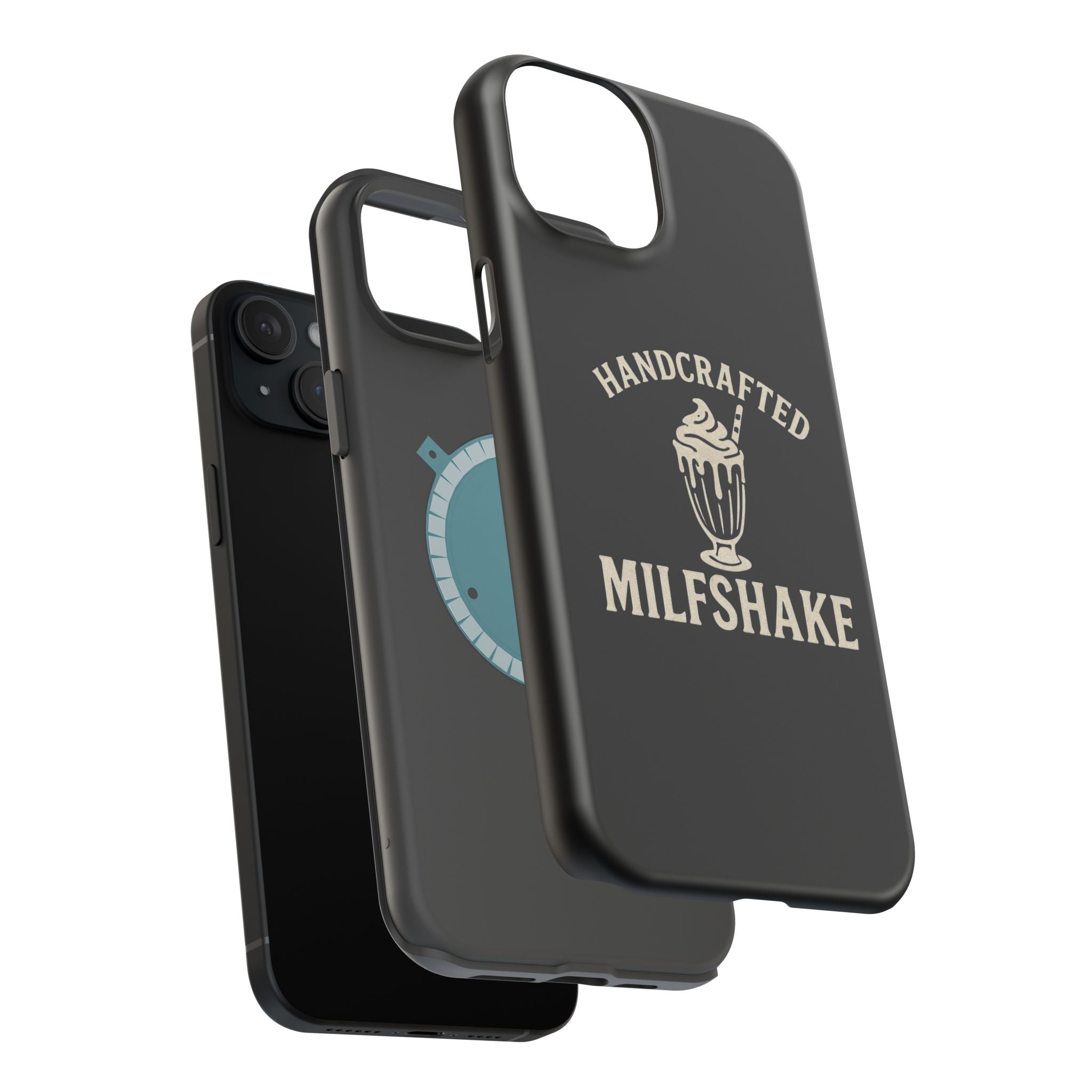 Handcrafted "Milfshakes" Magnetic Impact - Resistant Phone Case — Funny Mom Conversation Starter - Wabi Sabi