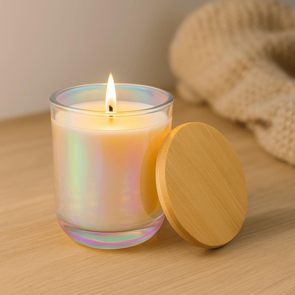 I AM Engraved Scented Soy Candle — 14oz Manifestation & Meditation Candle - Wabi Sabi