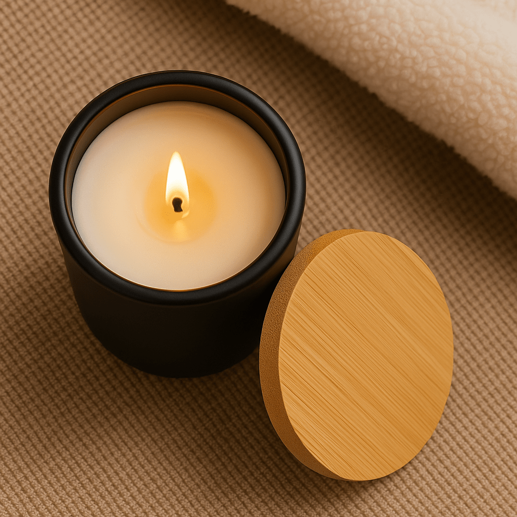 I AM Engraved Scented Soy Candle — 14oz Manifestation & Meditation Candle - Wabi Sabi
