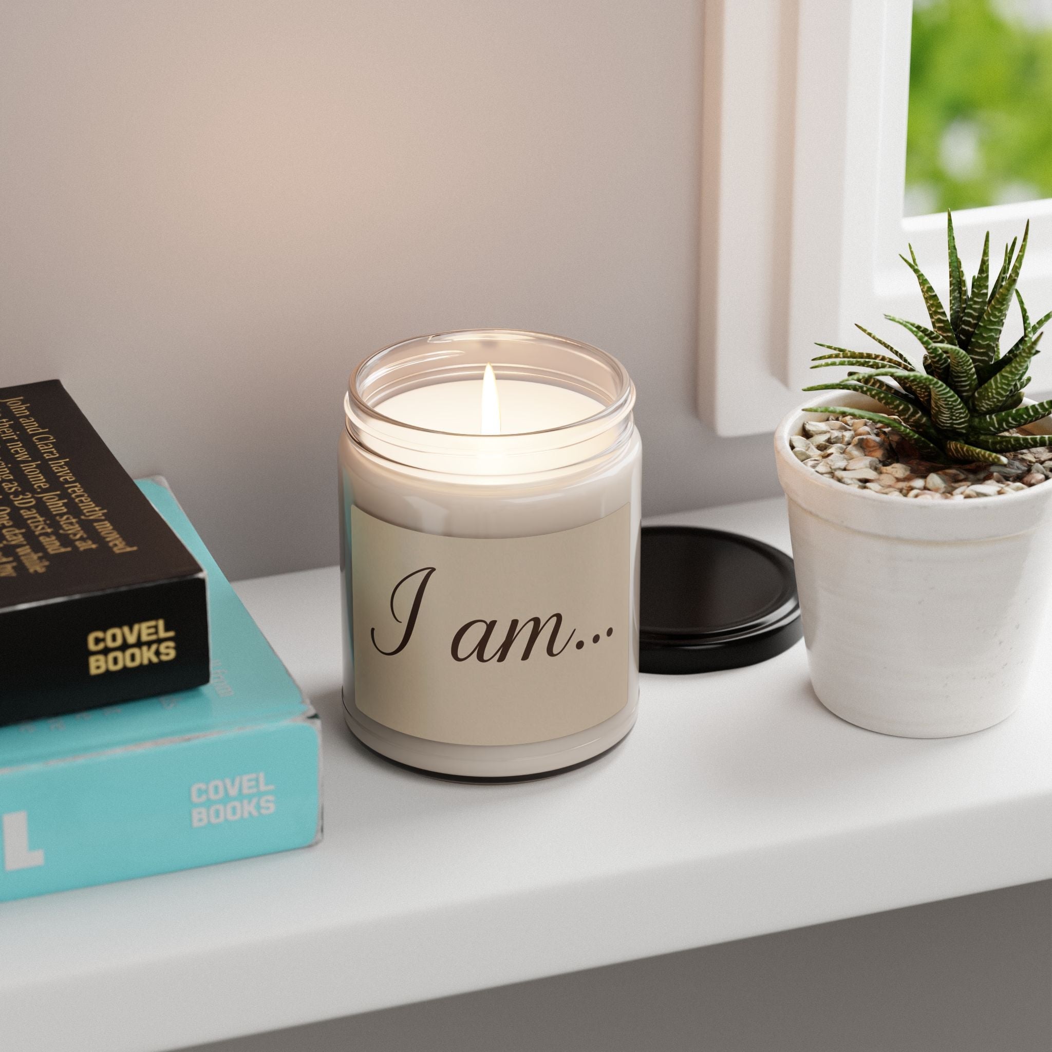 Inspiring Manifest Soy Candle — 9oz Satori & Presence Scented Candle - Wabi Sabi