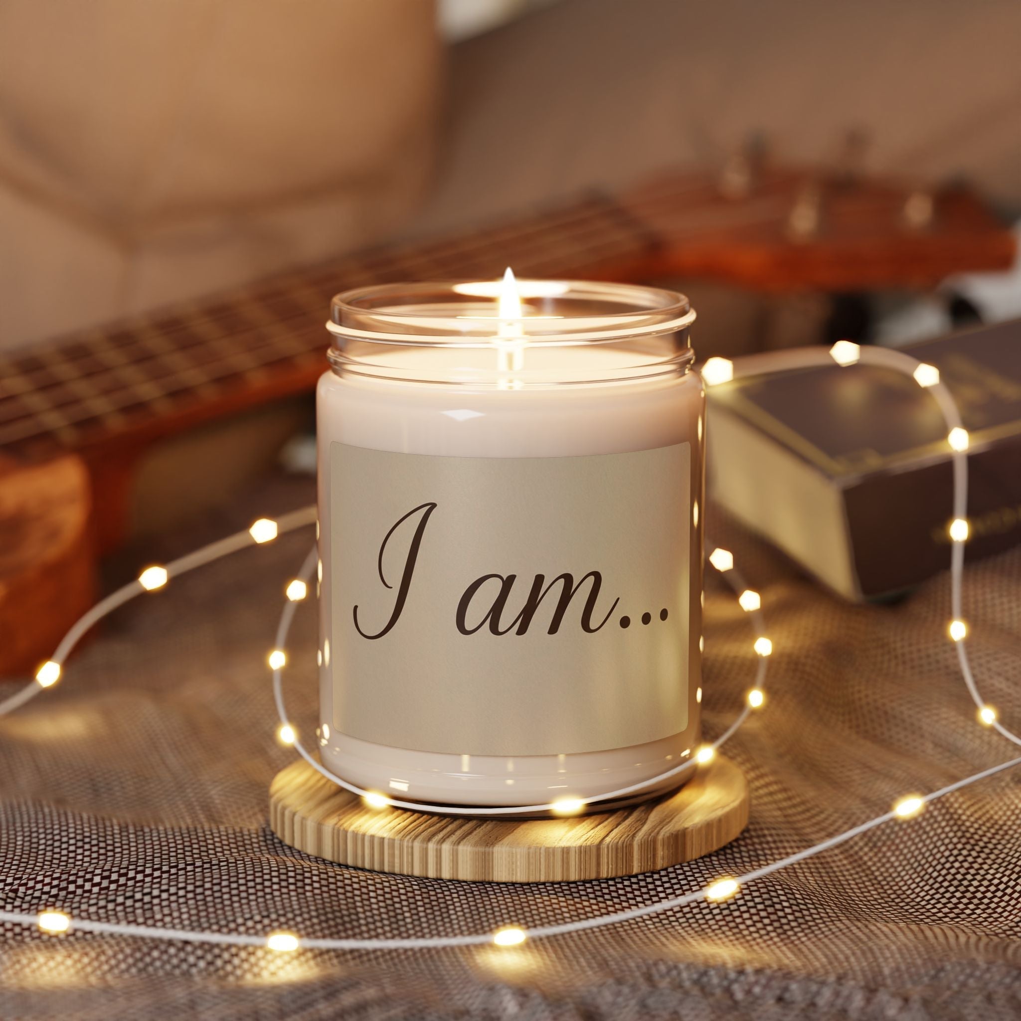 Inspiring Manifest Soy Candle — 9oz Satori & Presence Scented Candle - Wabi Sabi