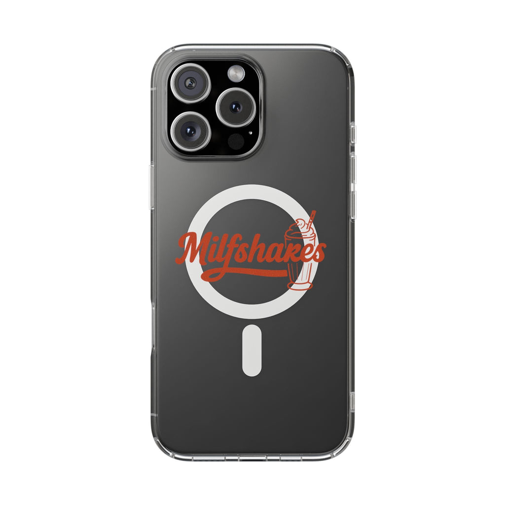 Magnetic Phone Case — "Milkshakes" Funny Quote, Clear Impact - Resistant, Trendy Viral Design - Wabi Sabi