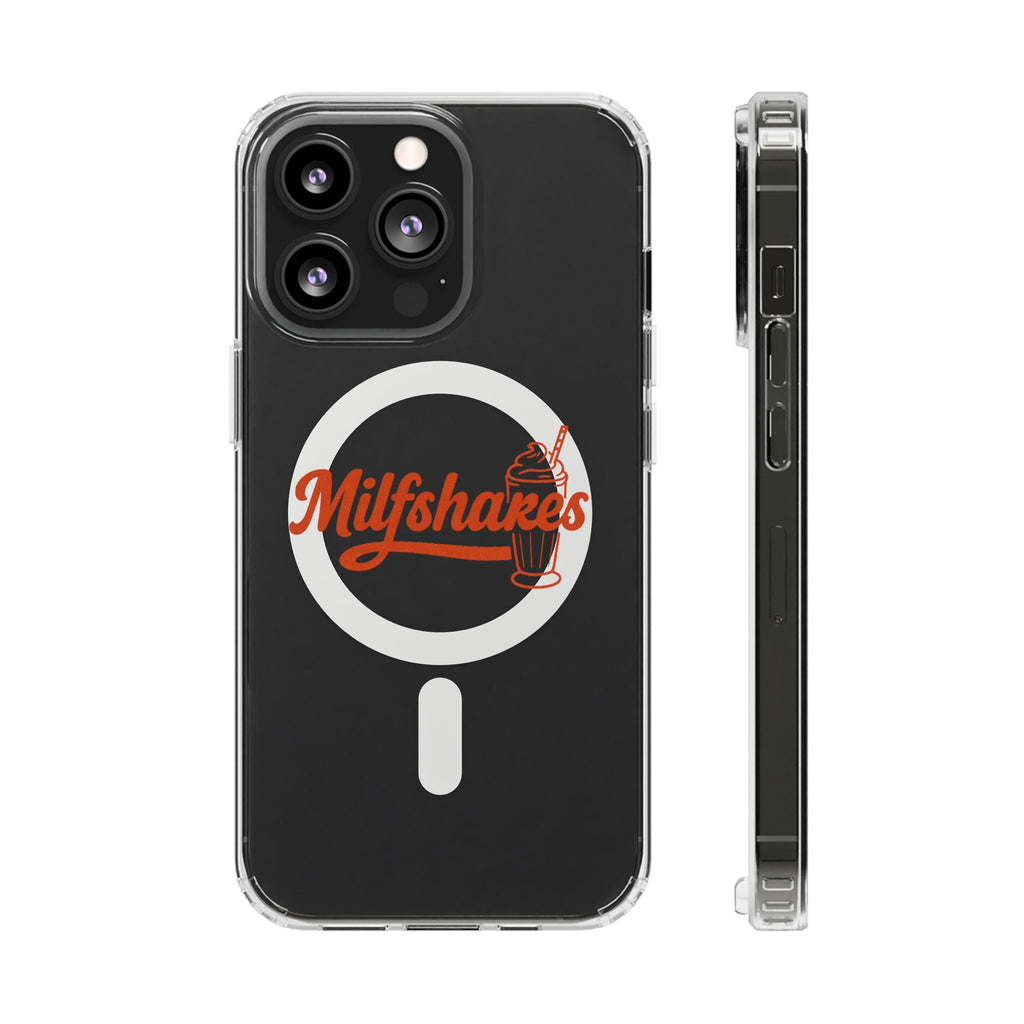 Magnetic Phone Case — "Milkshakes" Funny Quote, Clear Impact - Resistant, Trendy Viral Design - Wabi Sabi