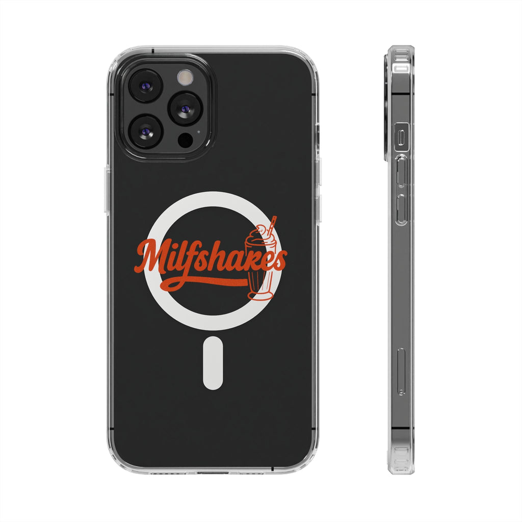 Magnetic Phone Case — "Milkshakes" Funny Quote, Clear Impact - Resistant, Trendy Viral Design - Wabi Sabi