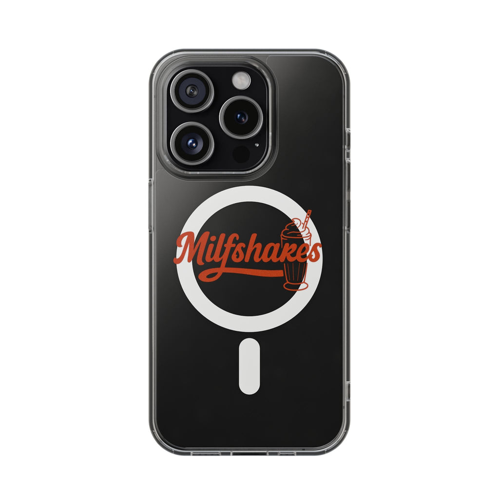Magnetic Phone Case — "Milkshakes" Funny Quote, Clear Impact - Resistant, Trendy Viral Design - Wabi Sabi