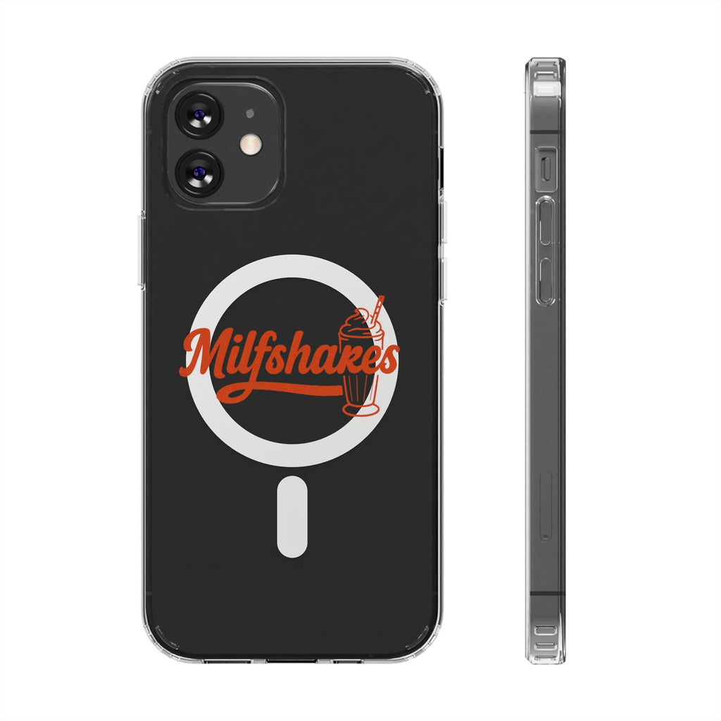 Magnetic Phone Case — "Milkshakes" Funny Quote, Clear Impact - Resistant, Trendy Viral Design - Wabi Sabi