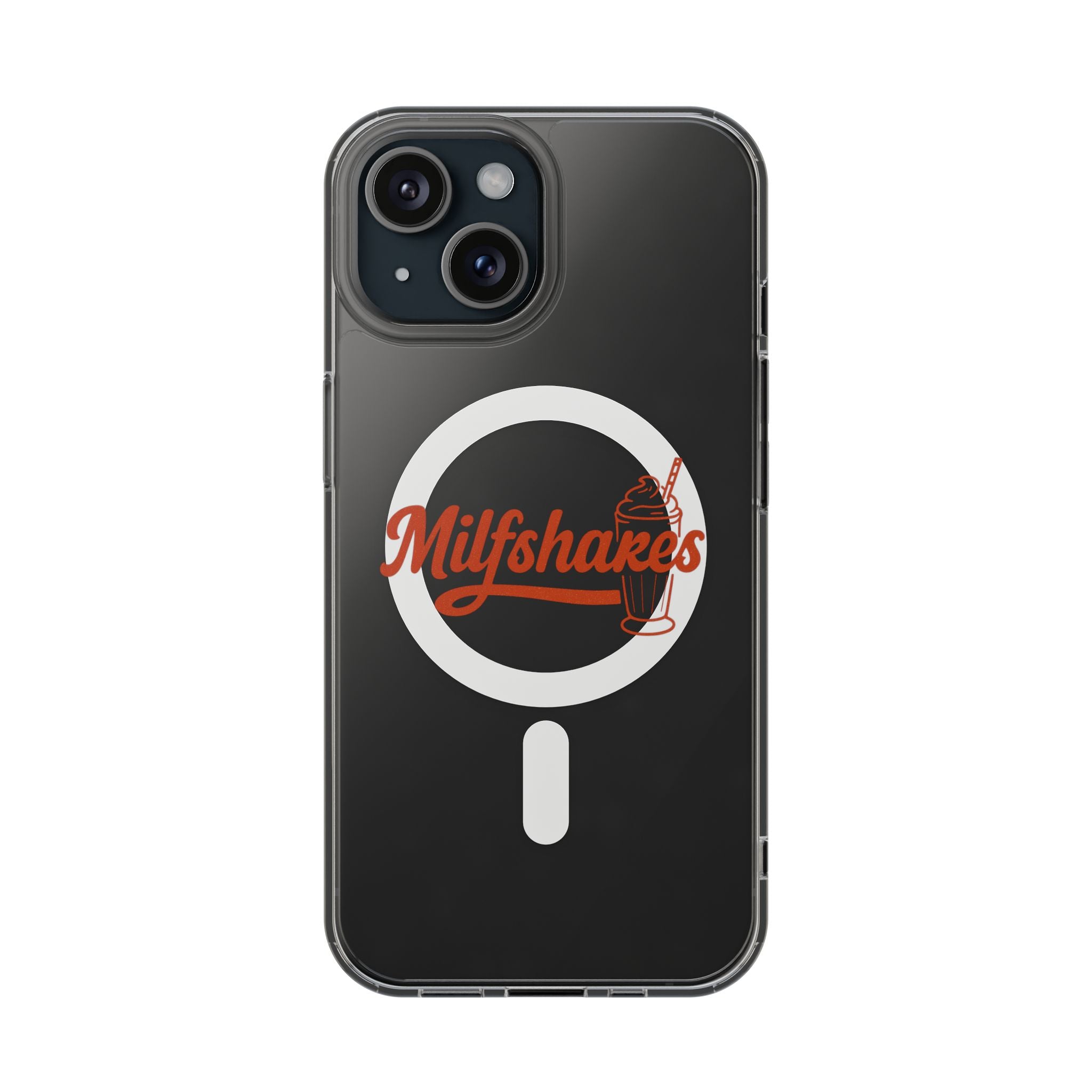 Magnetic Phone Case — "Milkshakes" Funny Quote, Clear Impact - Resistant, Trendy Viral Design - Wabi Sabi