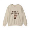 Milf n' Macchiatos Funny Mom Quote Sweatshirt — Relatable Viral Mom Crewneck - Wabi Sabi