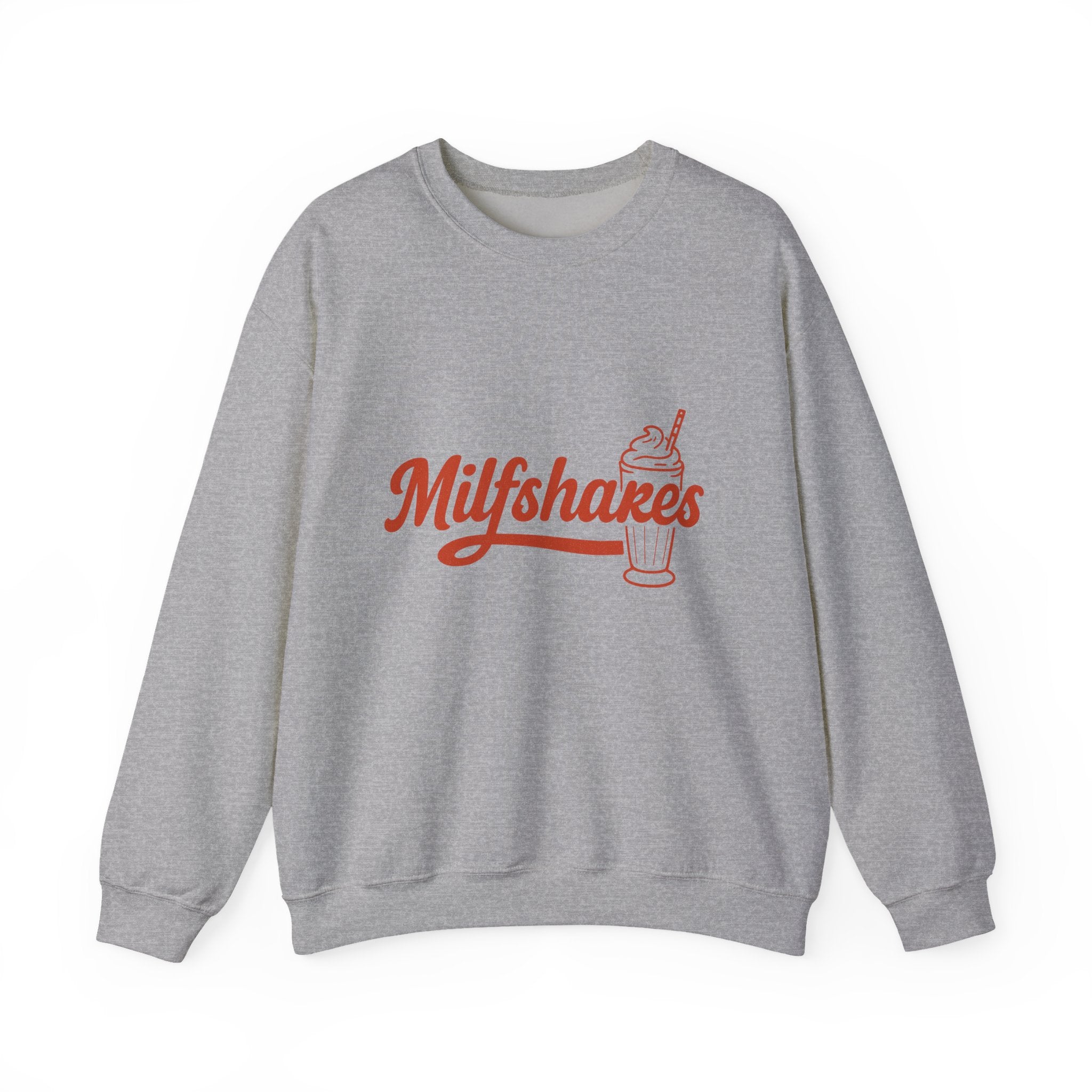 MILFshakes Funny Mom Quote Crewneck Sweatshirt — Relatable Aesthetic Mom Gift - Wabi Sabi