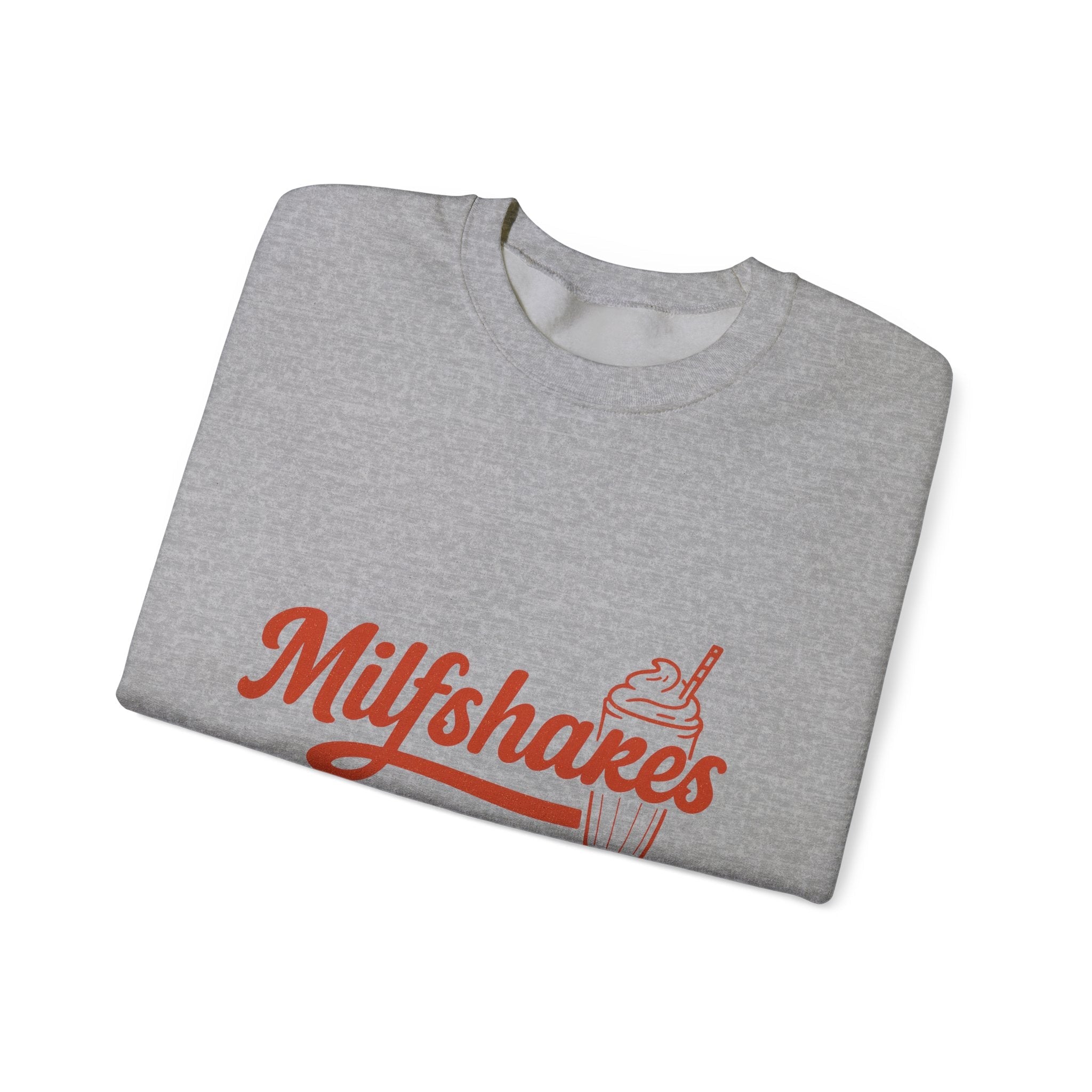 MILFshakes Funny Mom Quote Crewneck Sweatshirt — Relatable Aesthetic Mom Gift - Wabi Sabi