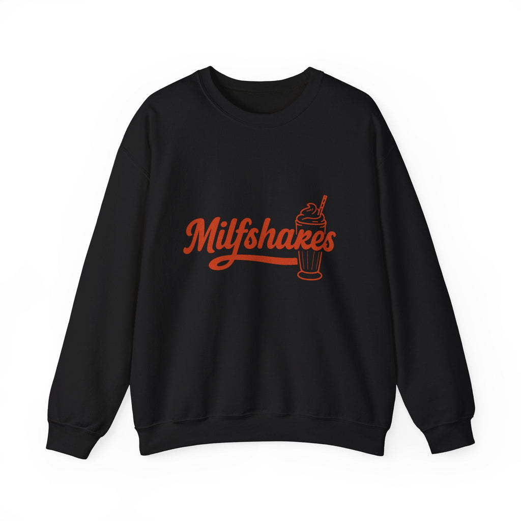 MILFshakes Funny Mom Quote Crewneck Sweatshirt — Relatable Aesthetic Mom Gift - Wabi Sabi