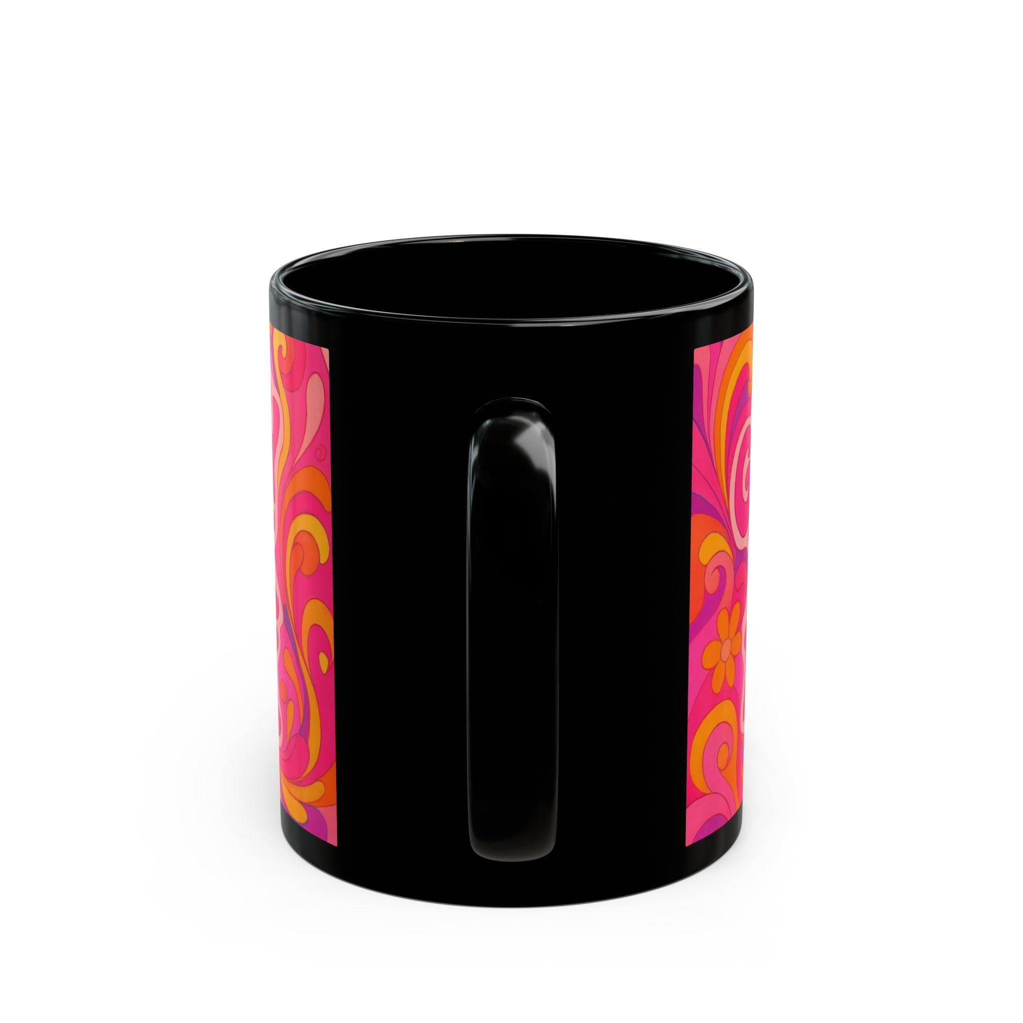 Pink Retro Groove Mug — "Got My Pink Back" 11/15oz Ceramic Coffee Cup - Wabi Sabi