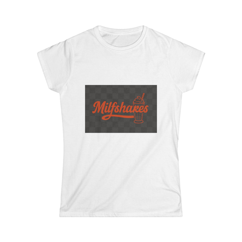 Vintage 'Milfshakes' Funny Quote Women's Tee — Retro Black & Red Milkshake Vibe - Wabi Sabi
