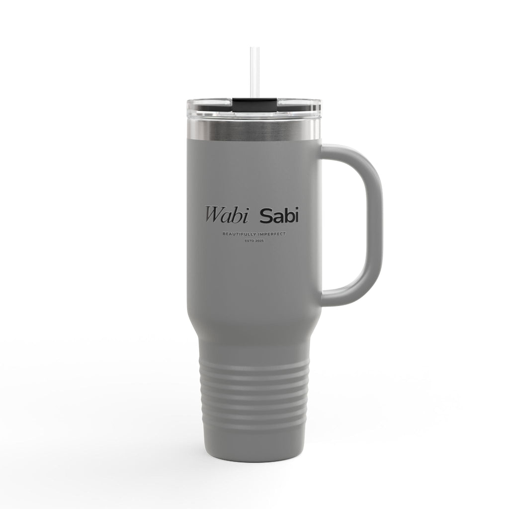 Wabi - Sabi Presence 40oz Insulated Travel Mug — Meaningful Quote, Spiritual Aesthetic - Wabi Sabi