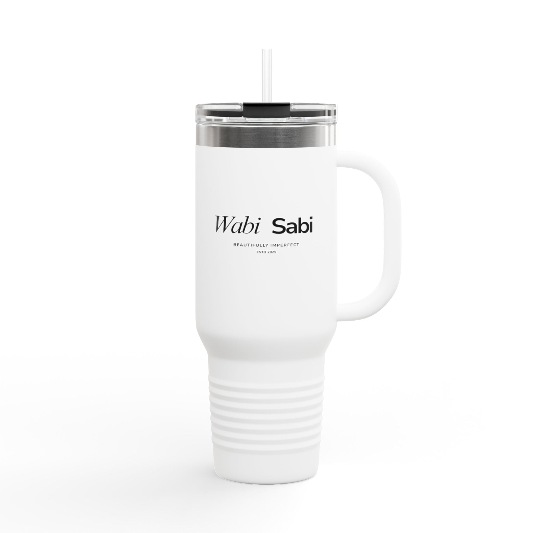 Wabi - Sabi Presence 40oz Insulated Travel Mug — Meaningful Quote, Spiritual Aesthetic - Wabi Sabi