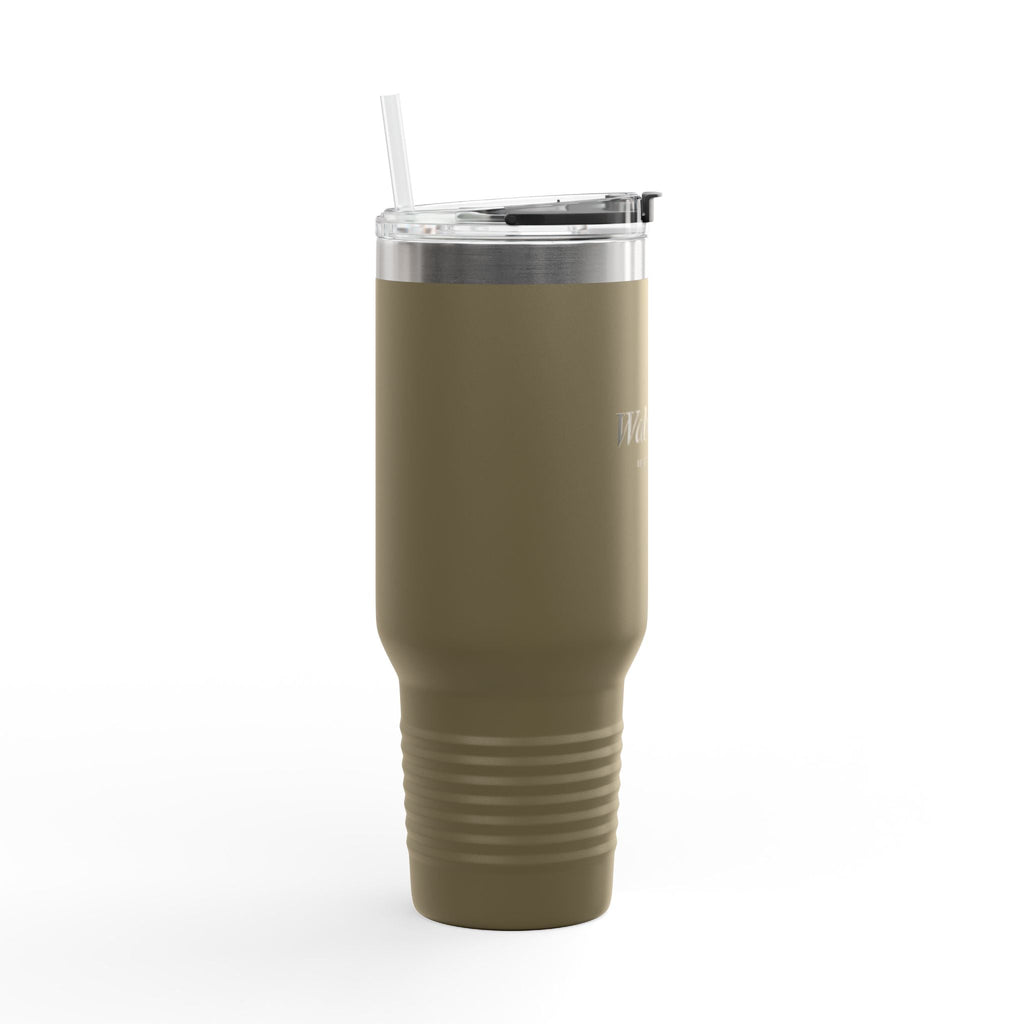 Wabi - Sabi Presence 40oz Insulated Travel Mug — Meaningful Quote, Spiritual Aesthetic - Wabi Sabi