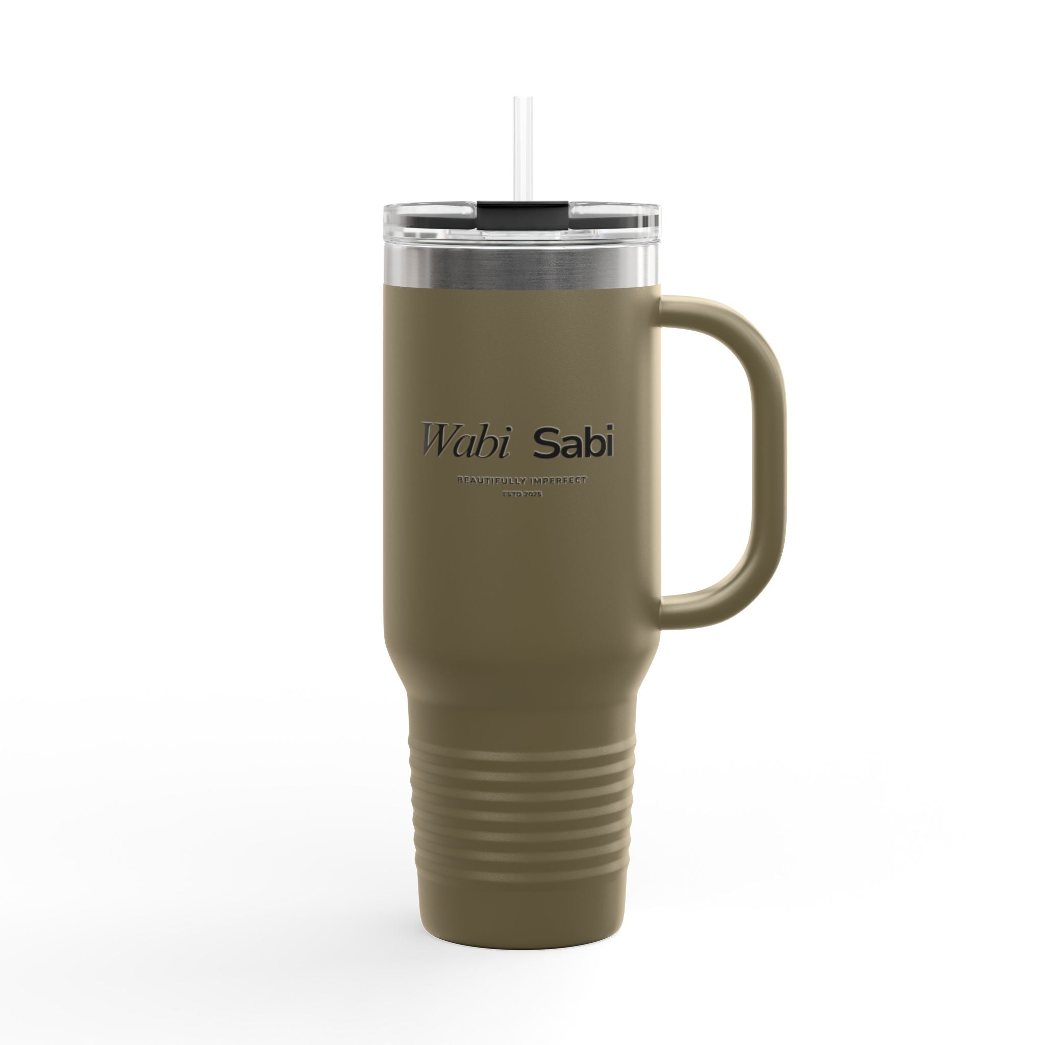 Wabi - Sabi Presence 40oz Insulated Travel Mug — Meaningful Quote, Spiritual Aesthetic - Wabi Sabi
