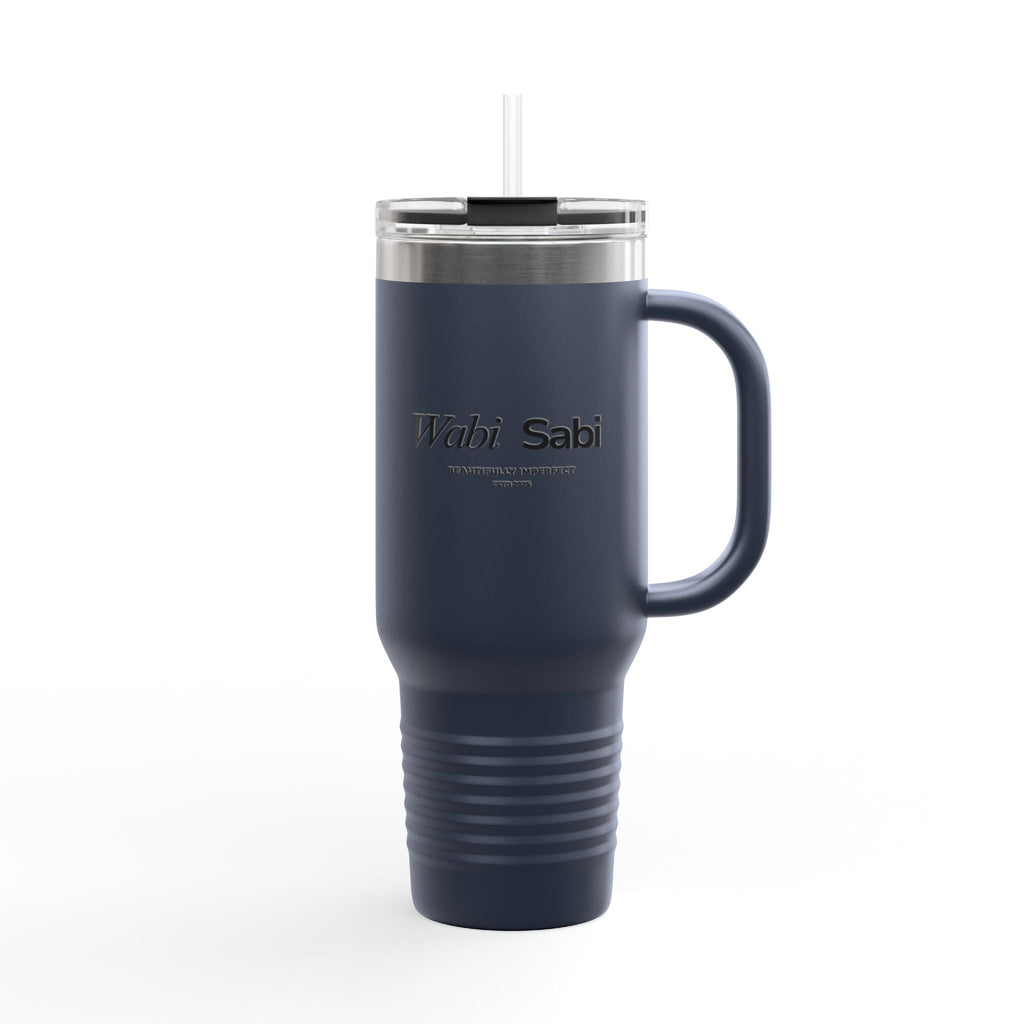 Wabi - Sabi Presence 40oz Insulated Travel Mug — Meaningful Quote, Spiritual Aesthetic - Wabi Sabi